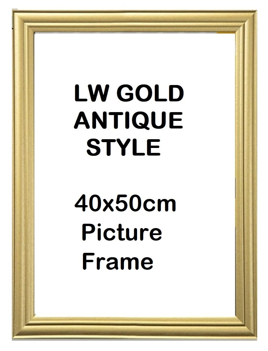 Opfr Gold 40X50cm Antique Lw Picture Frame (Size, 40X50cm)