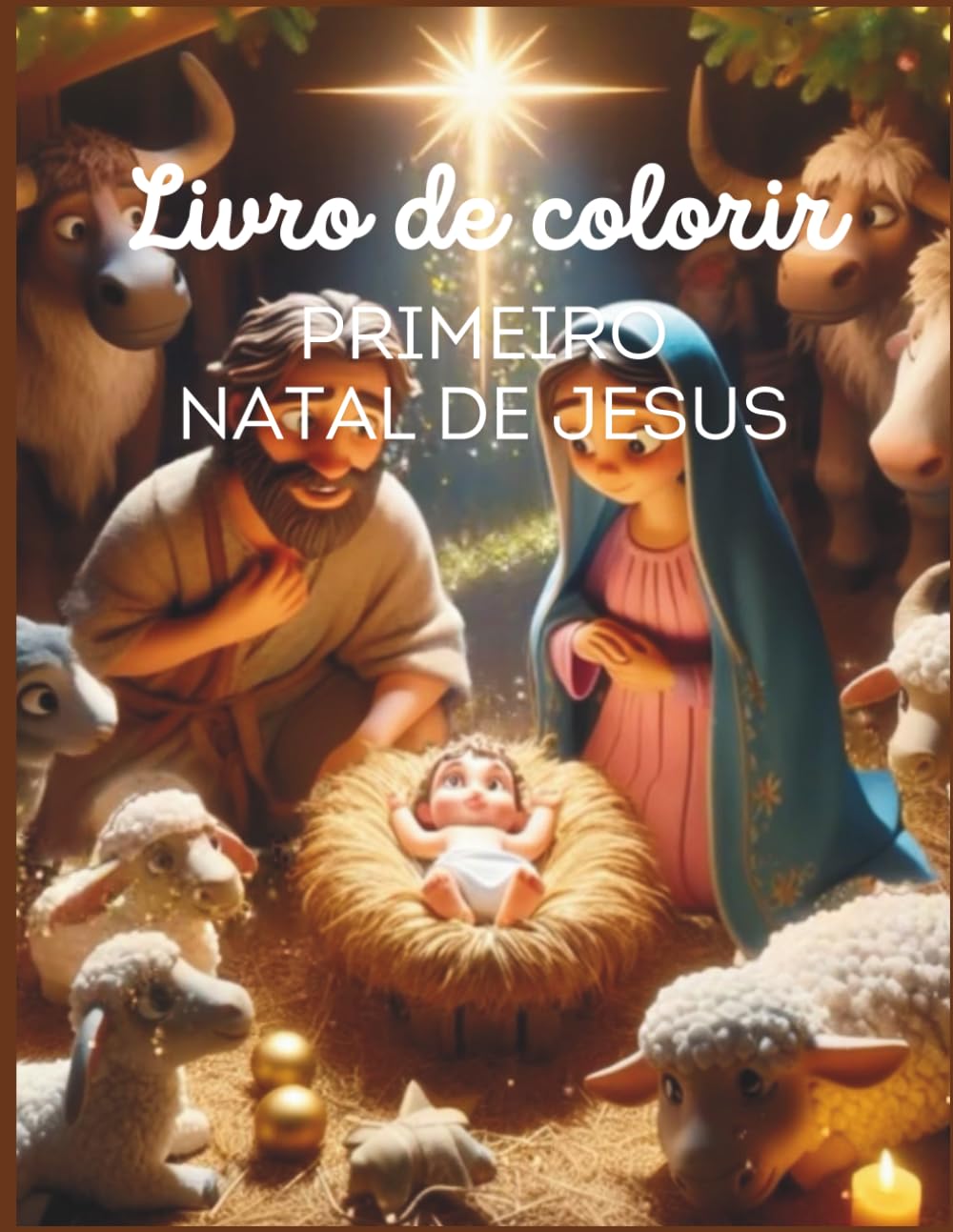 Livro de Colorir: Primeiro Natal de Jesus