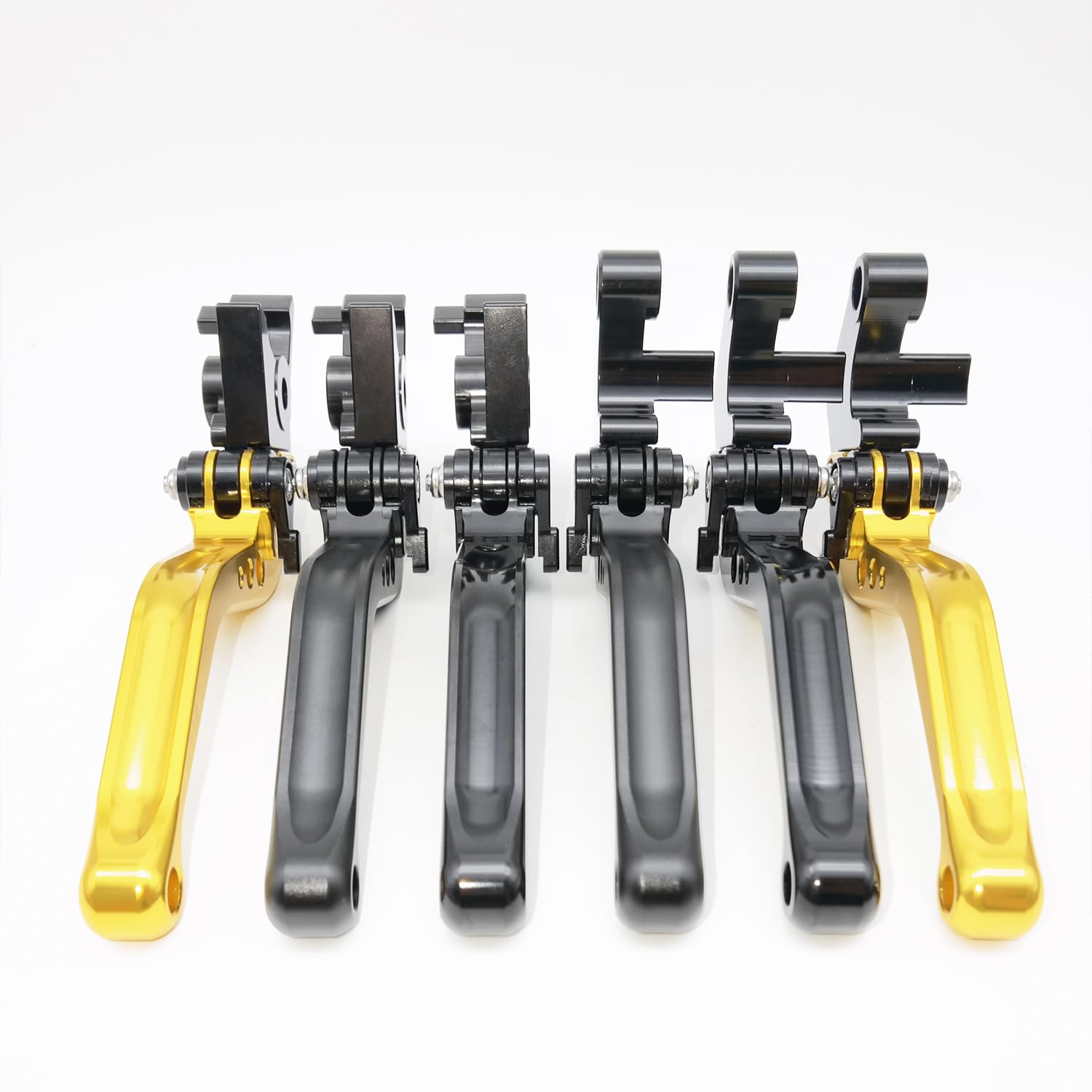 Leve freno frizione corte R1 per Yamaha YZFR1 1999-2024 YZF R1 R1M RS 2016, accessori moto maniglie di controllo regolabili (nero_opaco, YZF R1 2004-2008)