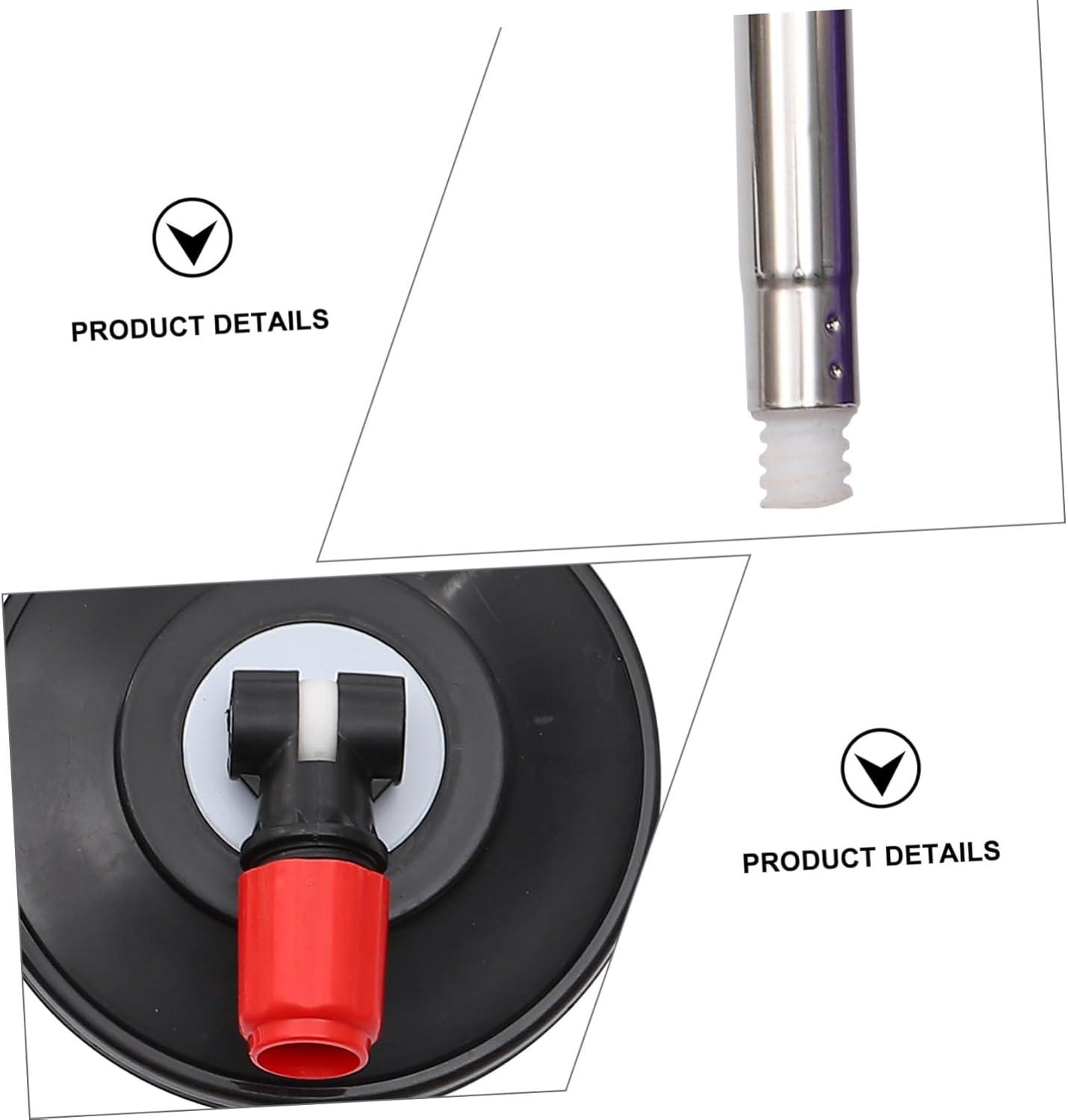 Rotating Stainless Steel Mop Pole Handle Replacement Lightweight Cleaning Tool for Effortless Floor Mopping Mop Accessory for Home and Commercial Use