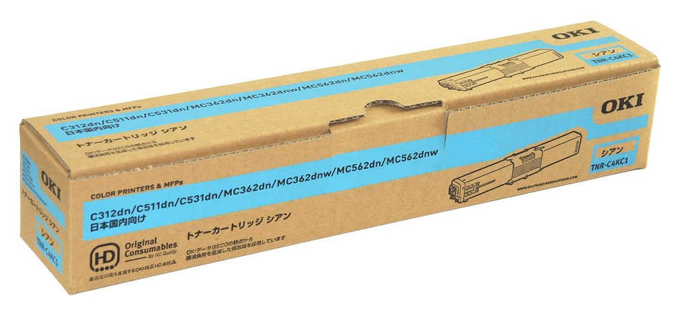 Amazon | OKI 国内純正トナーカートリッジ TNR-C4KC1 シアン (T) | OKI