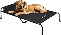 Vista 18 de Veehoo XXXL - Cama elevada original para perros – Camas elevadas para perros grandes, cama elevada de una cara extra grande para mascotas, Negro