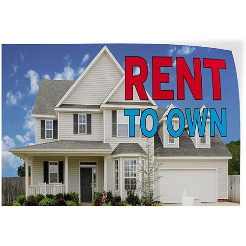 Decal Stickers Multiple Sizes Rent to Own Outdoor Advertising Printing F Industrial Vinyl Safety Sign Label Business 10x7Inches