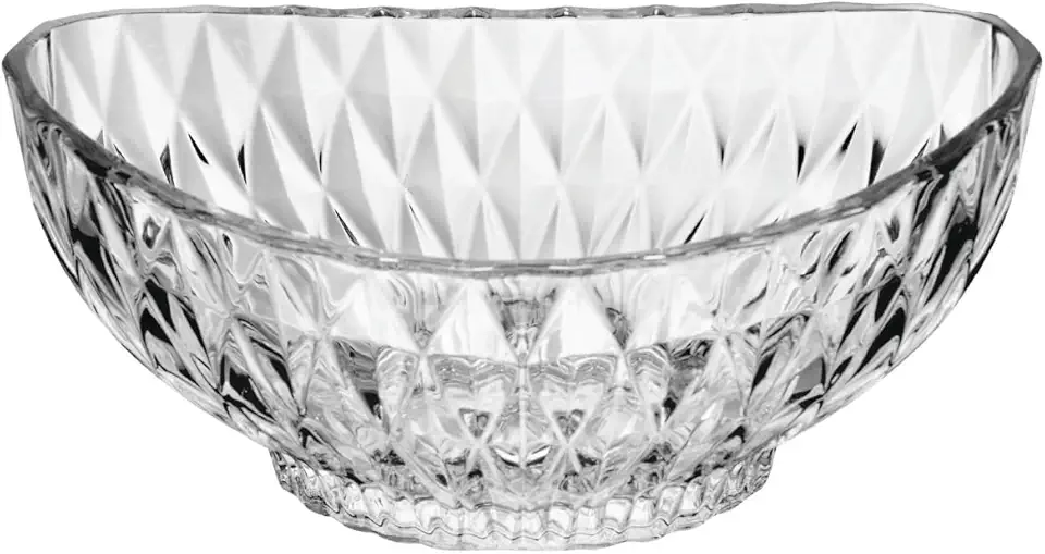 LYOR - Centro de Mesa de Cristal Ecológico Diamond 28cm x 28cm x 13,5cm