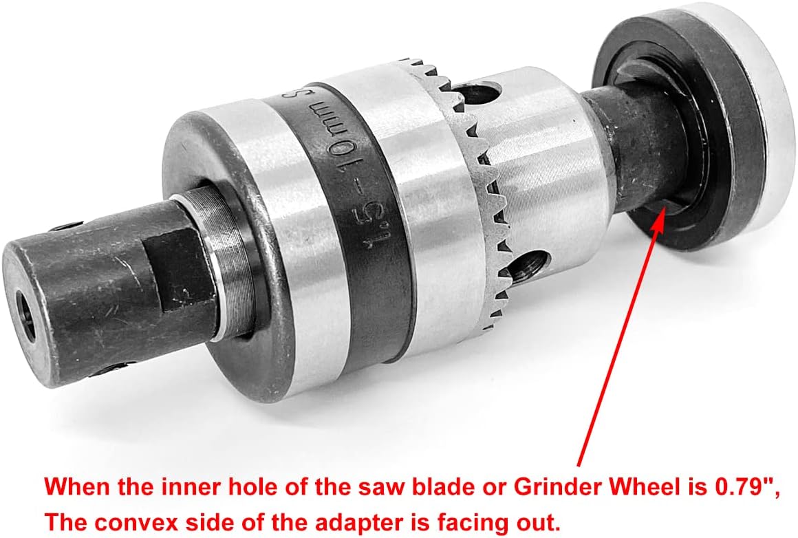 Electric Drill Chuck Angle Grinder Wheel Mandrel Adapter Disc Holder Spanner Shaft Connecting Rod 1/5-3/8inch Motor Shaft Coupler DIY Mini Saw Table Electrical Tool Fit for 5mm Shaft 775 795 895 Motor