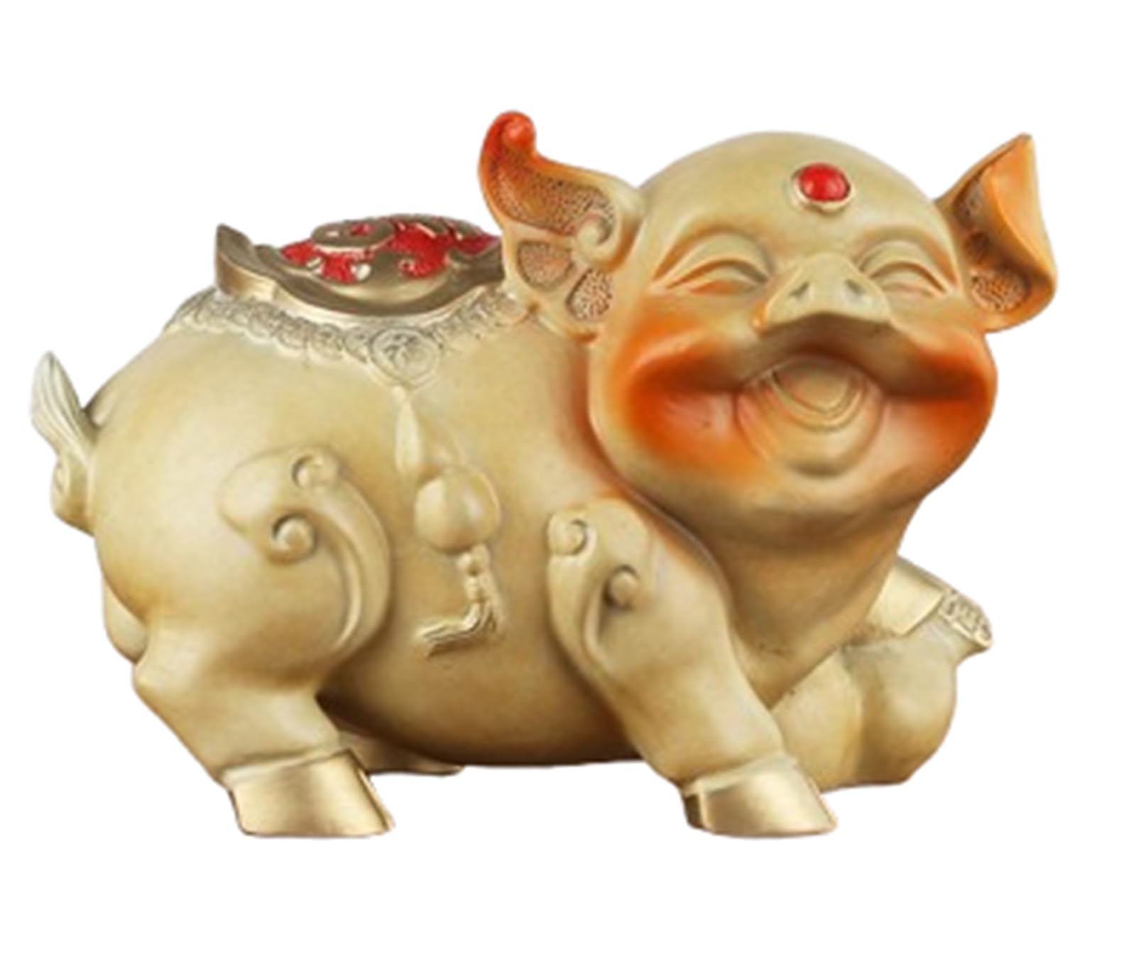 NHDVDVAV Feng Shui Money Pig Statue,Brass Chinese Zodiac Animal Figurine