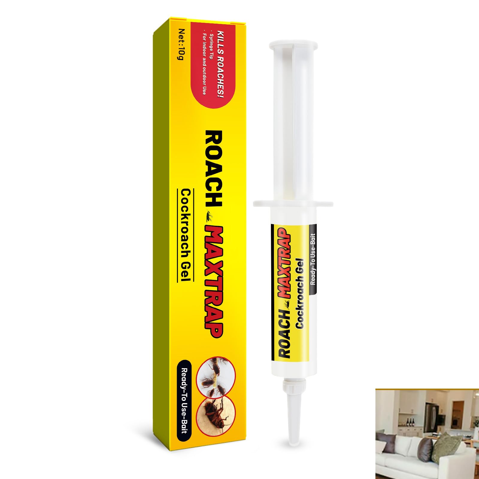 Cockroach Control,Ready to Use Cockroach Killer,Powerful Cockroach Repellent Insect Roach Killer,Cockroach Killers Gel Bait