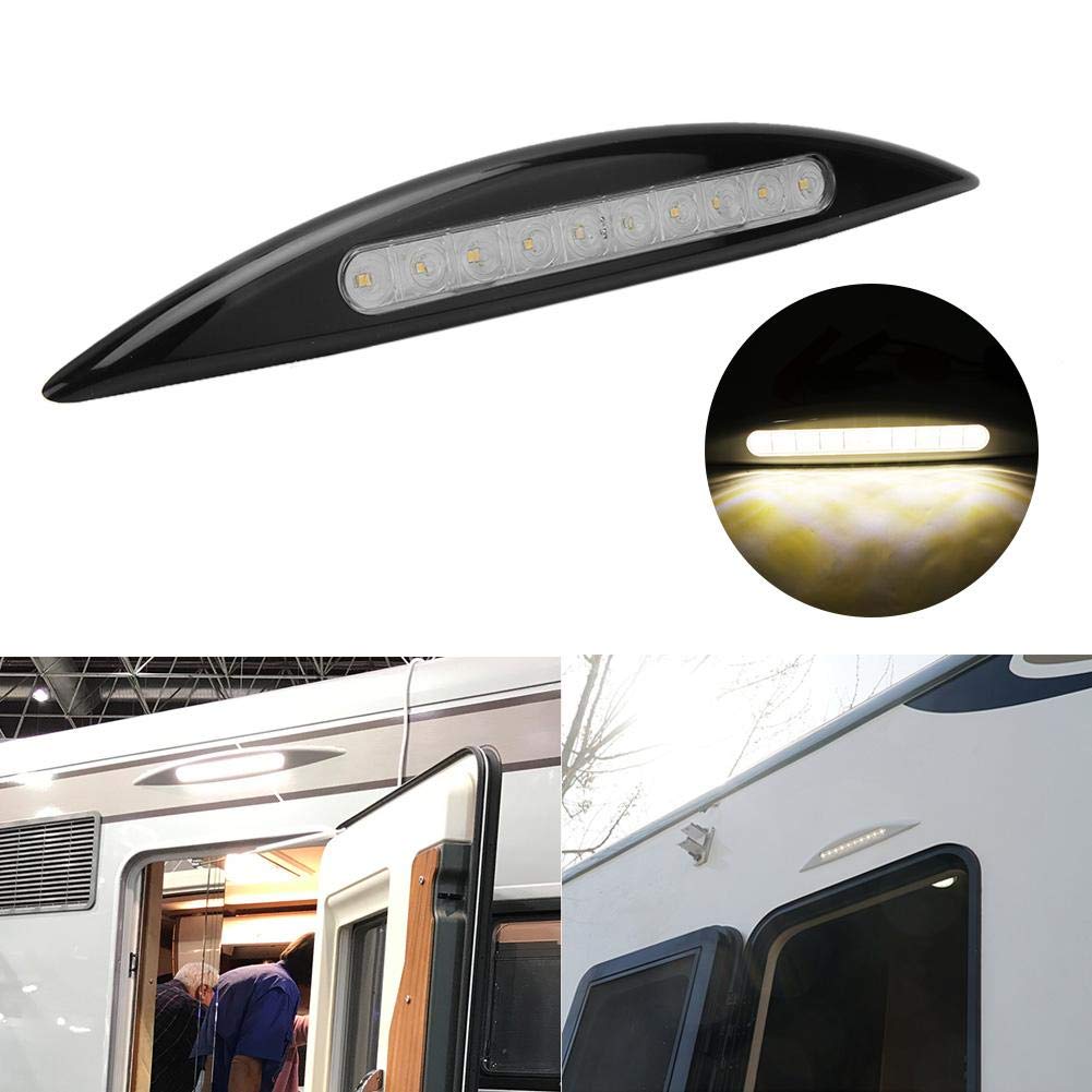 Luz LED Terisass Luz impermeable para toldo para caravanas RV y barco 12V 5W Negro