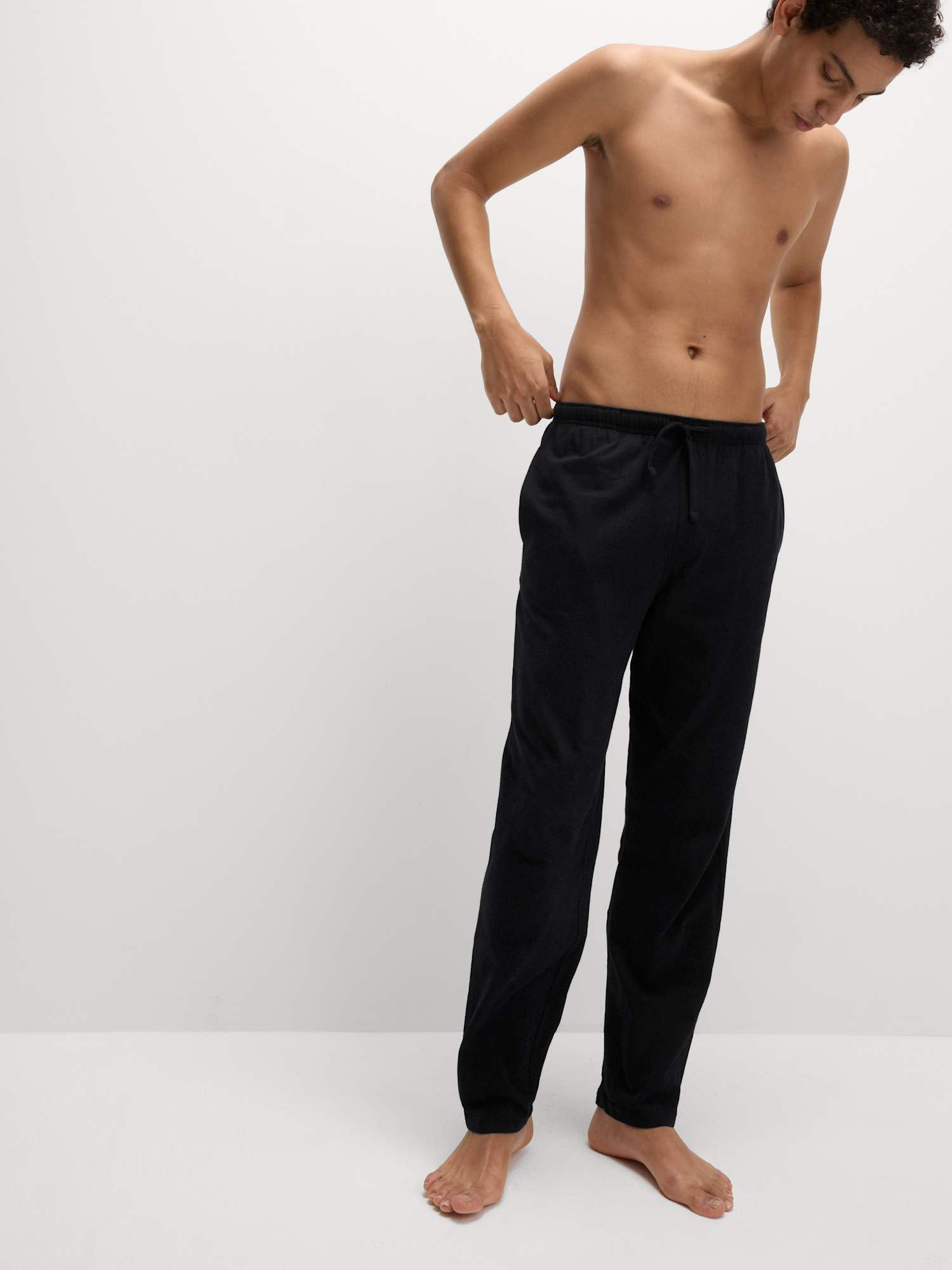 Marks & Spencer 2-Pack Uomo Pantaloni Pigiama in Puro Cotone – vestibilità Regolare – Vita con Coulisse – con Tasche