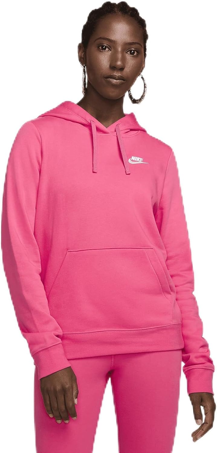 Womens Hoodie Nike Sportswear Club Fleece Hoodie Pink Nike