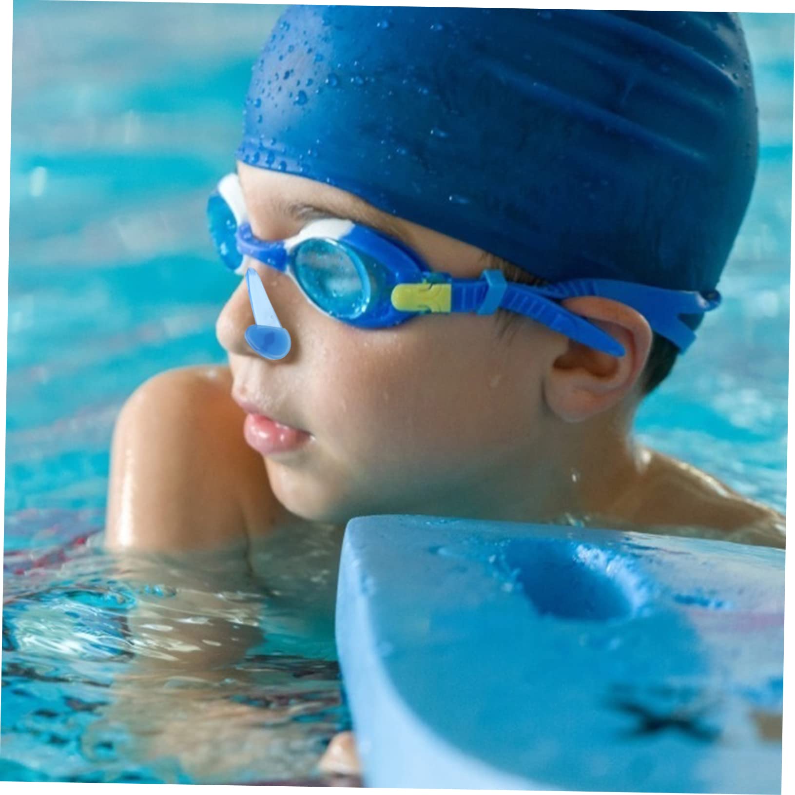 30 STK Nasenklammer Schwimmzubehör für Kinder Pincher praktischer Nasenclip Swimming Nose Clip Schwimmnasenclip strapazierfähiger Nasenclip Schwimmender Nasenclip Kieselgel Blue