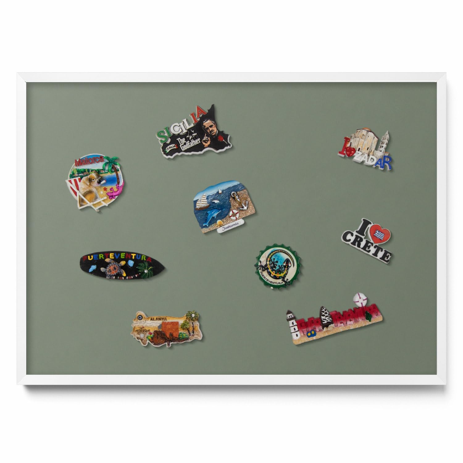Tulup Magnettafel Pinnwand 70x50 cm Kunststoffrahmen Dunkeltürkis Metallplatte Magnetisch Memoboard Wandtafel Organisationstafel Notizwand für Büro Schule Küche Zuhause