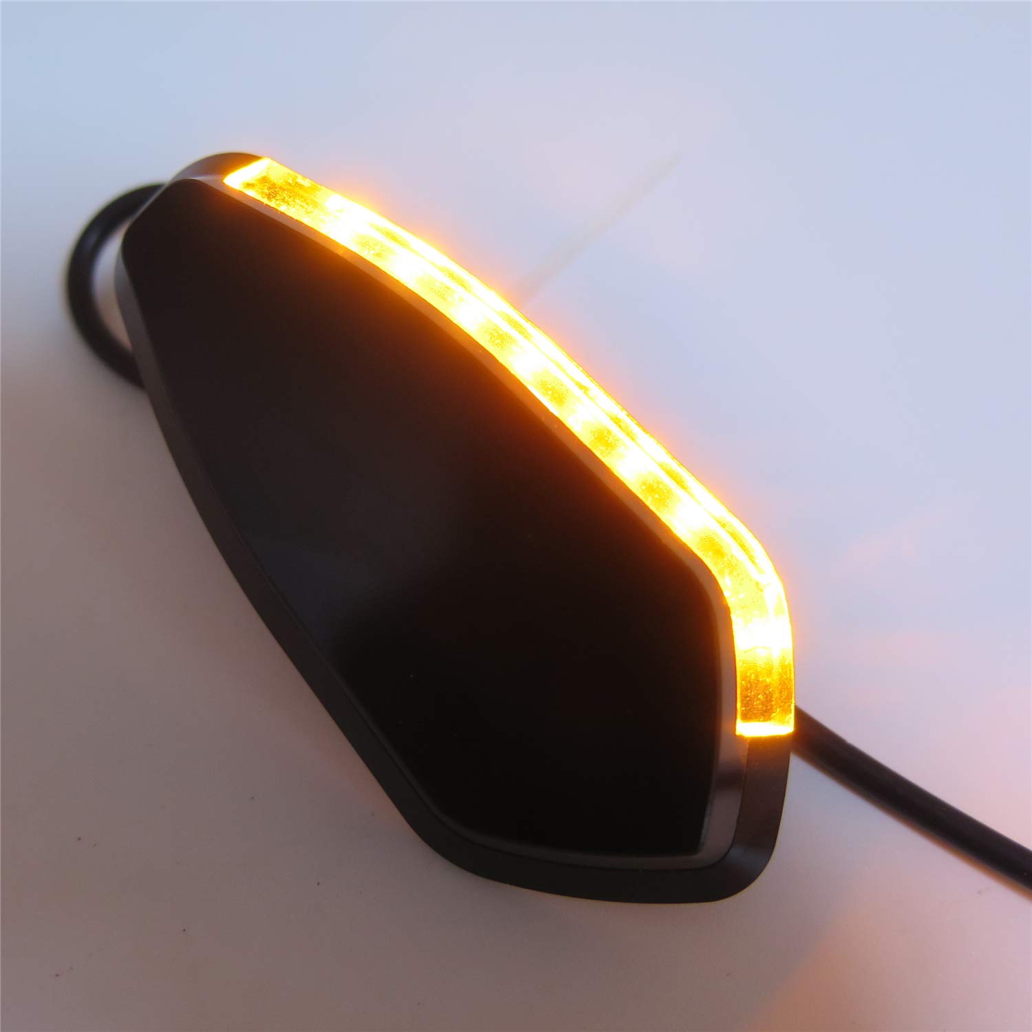 SMT- Classic Black Motorcycle LED Signal light Mirror Block Off Base Plate Compatible with 1999-2007 R6 Yzf-R6 Yzfr6 Billet Aluminum Made [P/N: MT222-013A]