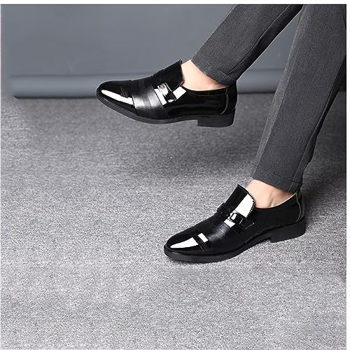 Men's Dress Shoes Loafers Driving Patent Leather Oxford Shoes Moccasins Business Office Shoes for Men3