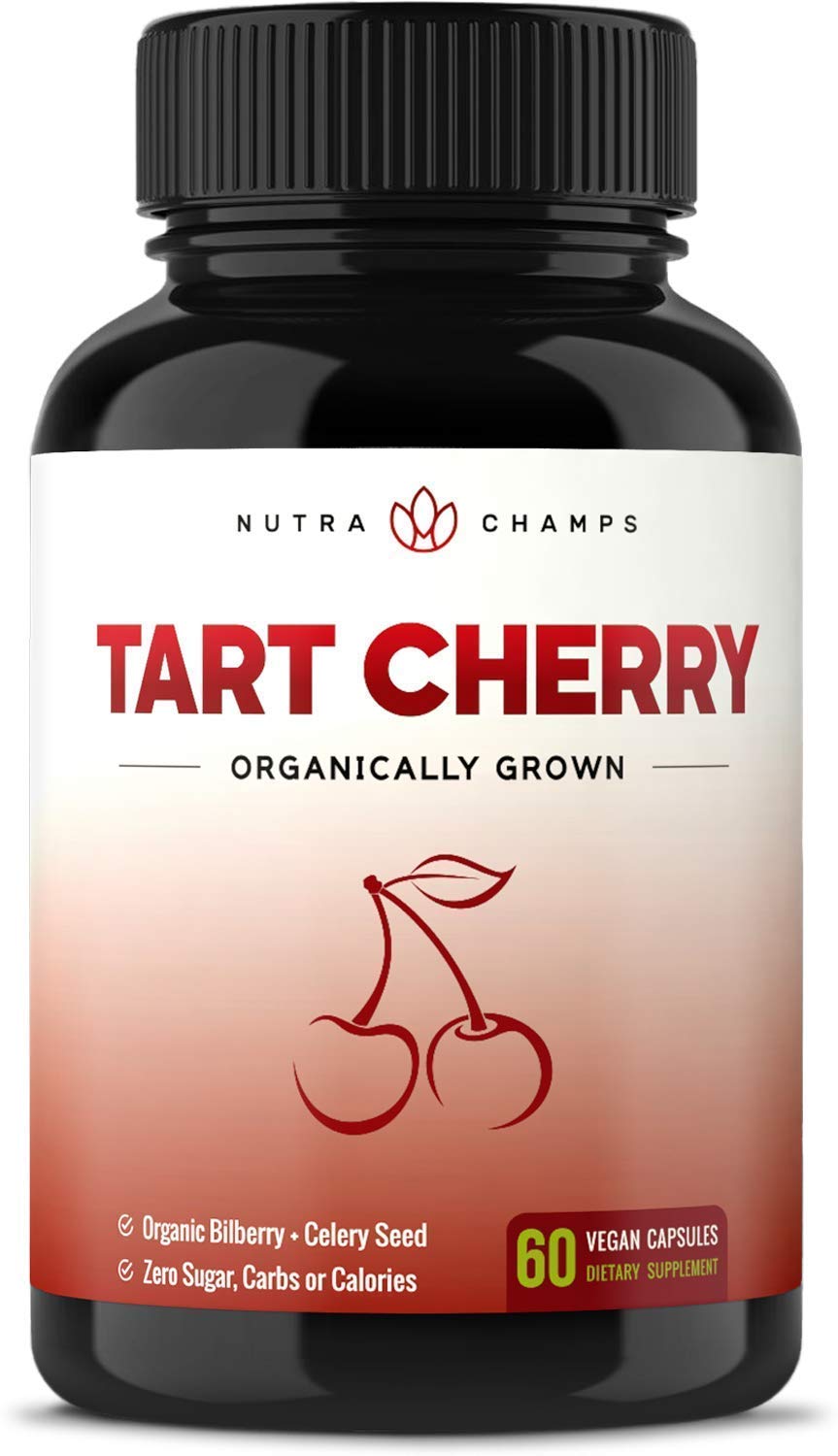 Organic Tart Cherry Extract Capsules Tart Cherry Supplement with