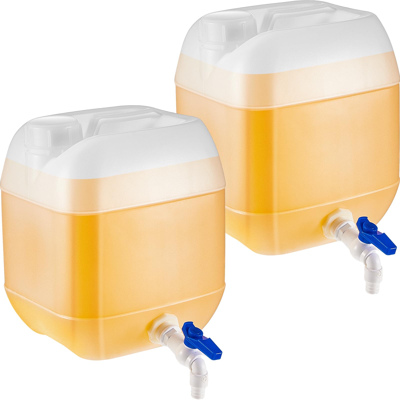 Yaomiao Drink Dispenser for Fridge 2.5 Gallon Beverage Dispenser with Spigot HDPE Water Containers 2.5 Gallon Jug with Dispensing Spigot for Tea Juice Refrigerator