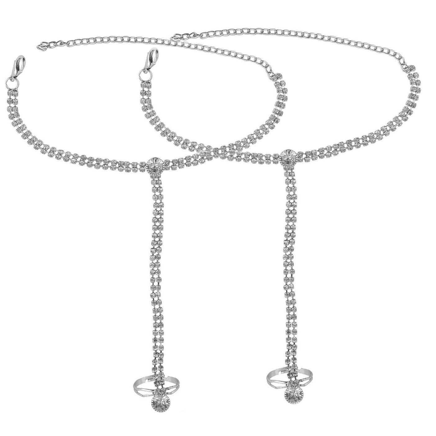 See full amazon price history chart for Vama Fashions Silver Plated Stone HathPhool Finger Ring Bracelet With Chain Diamond Hath Panja Hand Harness Thong Pair Set For Women and Girls (2 PCS) Vama Fashions Silver Plated Stone HathPhool Finger Ring Bracelet With Chain Diamond Hath Panja Hand Harness Thong Pair Set For Women and Girls (2 PCS) (B0BNNRGW2V) Amazon Price History, Amazon Price Tracker