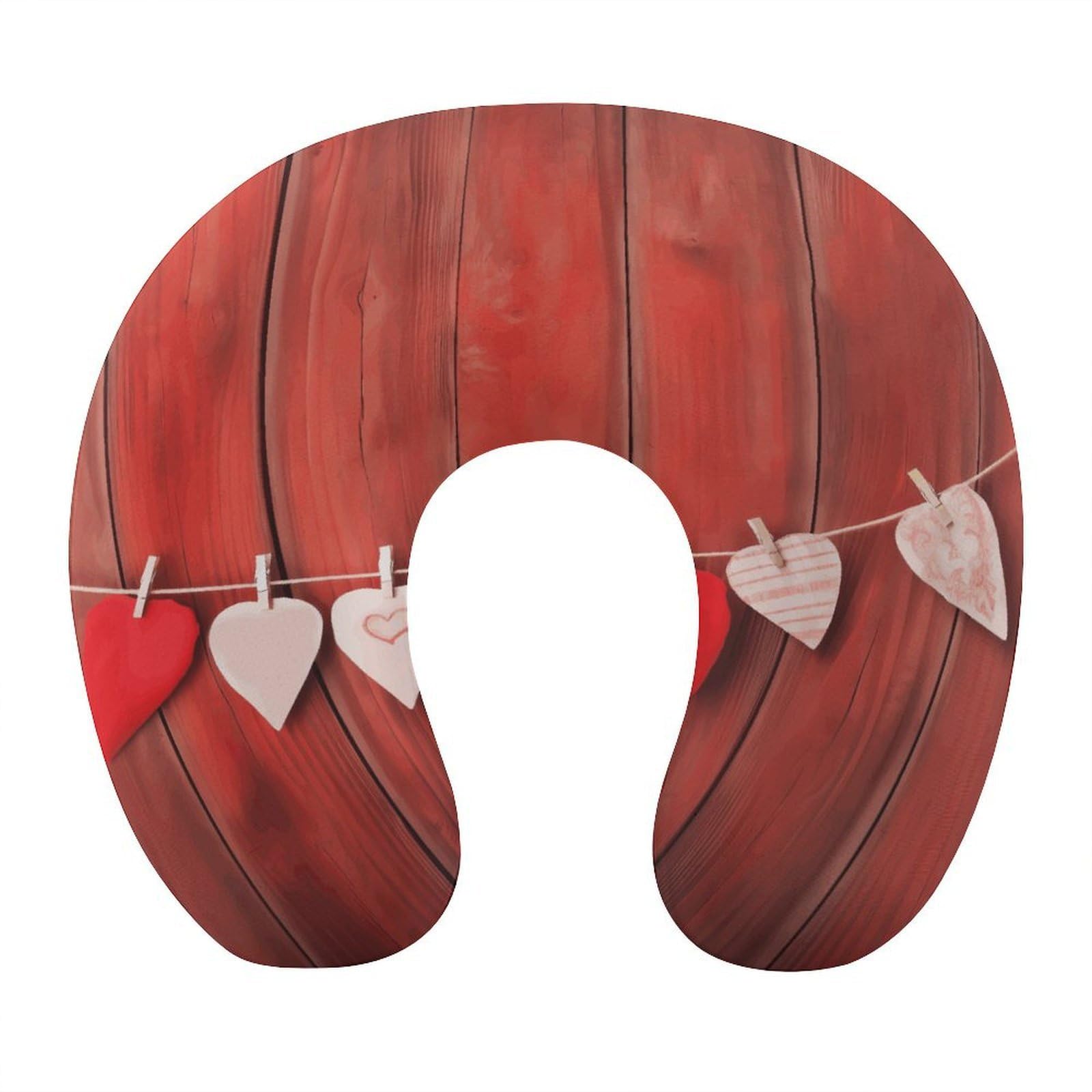 Btcowzrv Style Heart Shape On Wall U Shaped Neck Pillow Travel Pillows