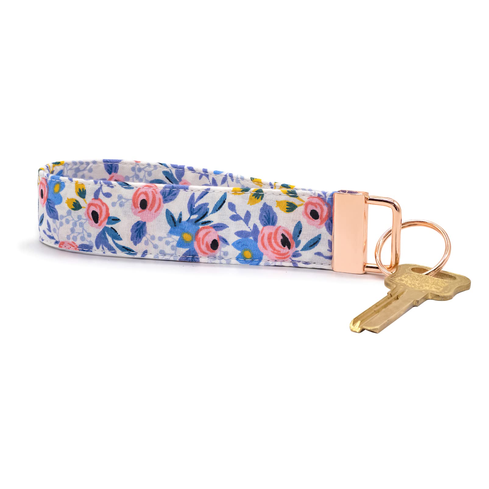 LNKRE JEWELRYWomen Floral Wristlet Keychain, Hand Wrist Lanyard Key Chain Holder Work for Key Wallets