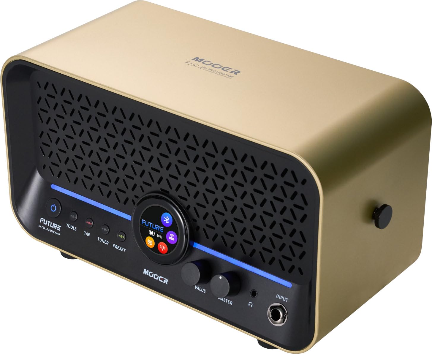 Mooer F15i Li - Multi-Effects & Modeling Guitar Combo, 15 Watt, with Battery - Imperial Gold