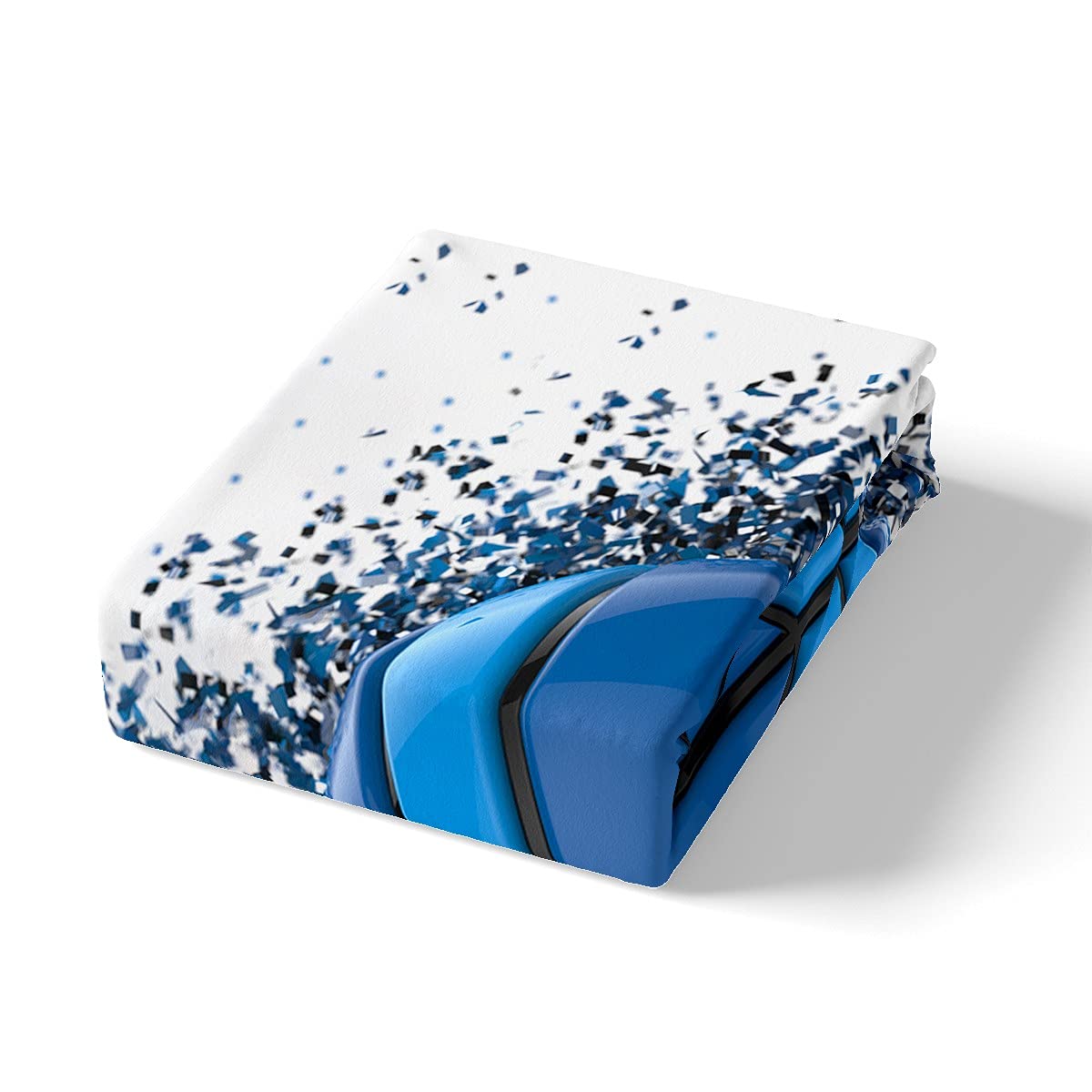 Loussiesd - Set di biancheria da letto con motivo a pallacanestro, motivo a sfera 3D, resistente alle macchie, stile grunge, decorazione per camera king size, 3 pezzi