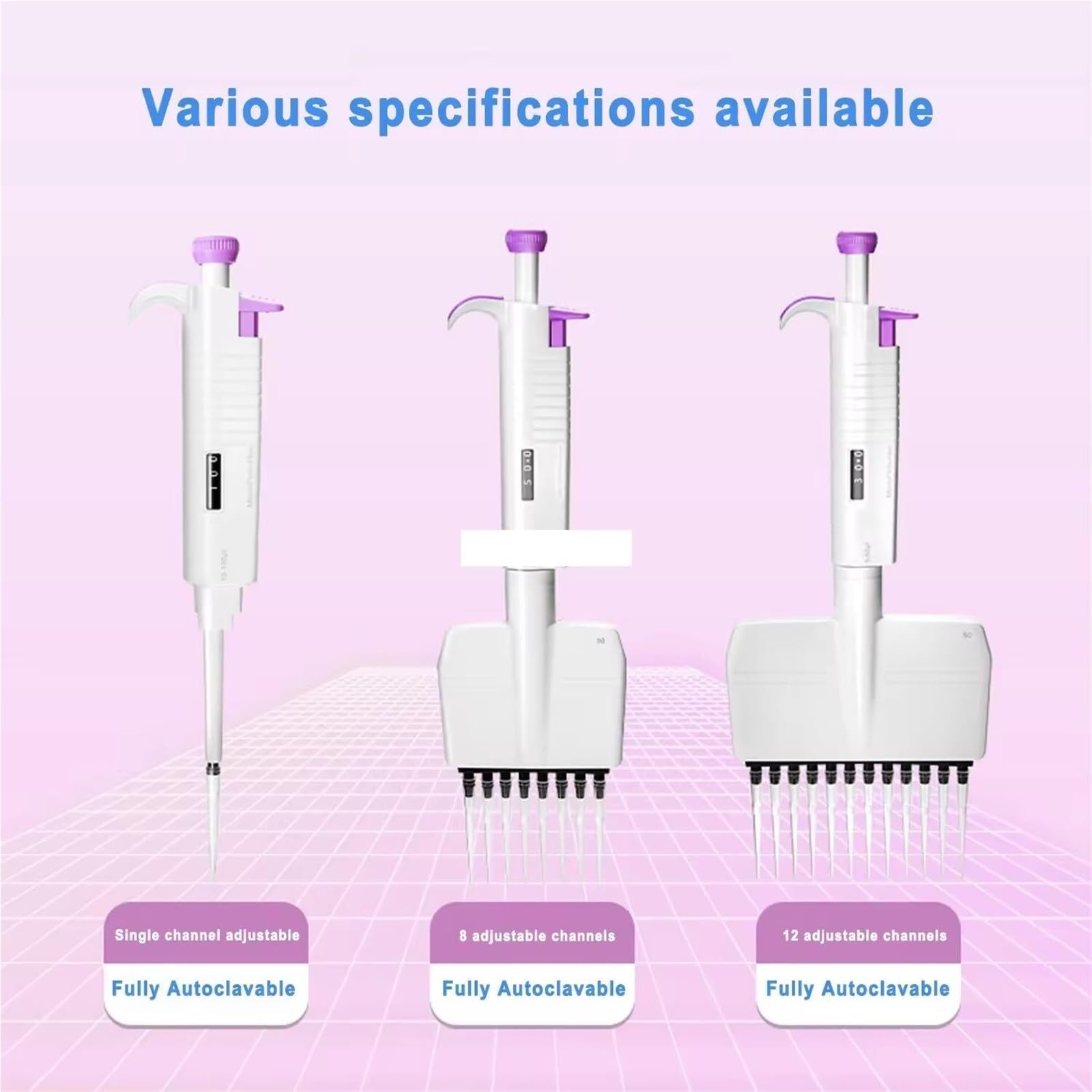 Pipetten Pipette, Vollständig Autoklavierbar, Manuell Einstellbares Einkanal-Labor,Labor(1-10ml)
