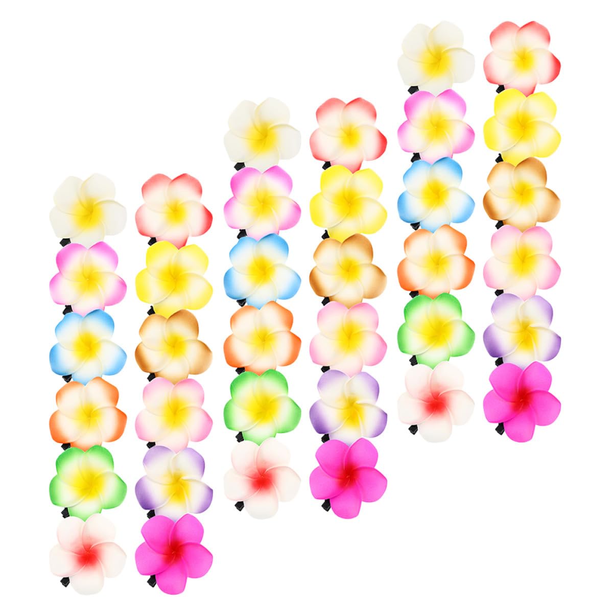 Pinzas cabello decoraciones plumeria 36 piezas un regalo ideal de fiesta 8