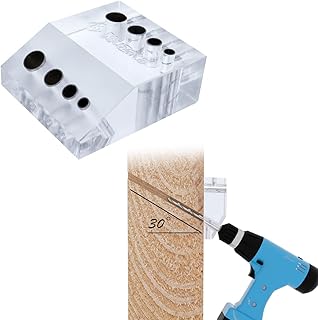 Muzata 30 90 Degree Angle Drill Guide Cable Railing Kit Stair Visible Drilling Template Drill Jig 4 Sizes for Straight and...