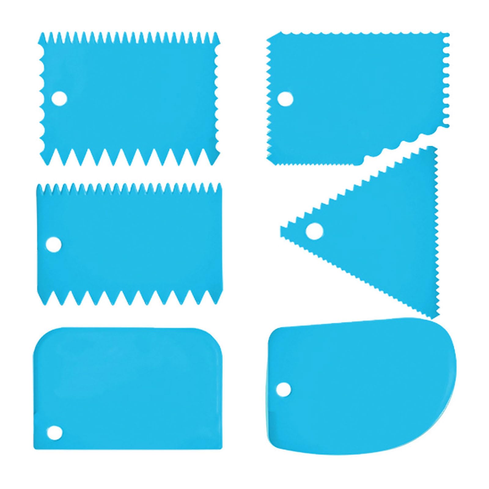 Buxuaaaa Blue Multipurpose Glues Spreader 6 Different Size Epoxy Resin Spreader For Even Spreading On Various Surfaces Spreaders For Epoxy