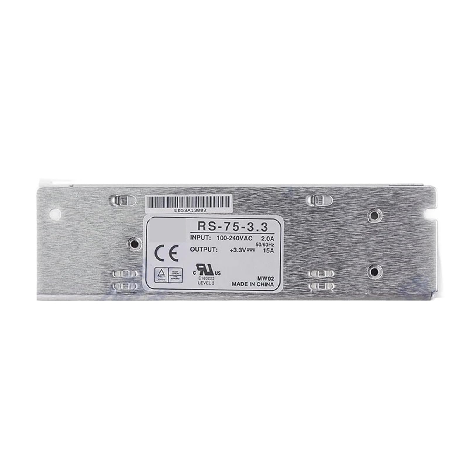 JJKKOZVQF RS-75-3.3 49.5W Single Output Switching Power Supply RS-75 3.3V 15A