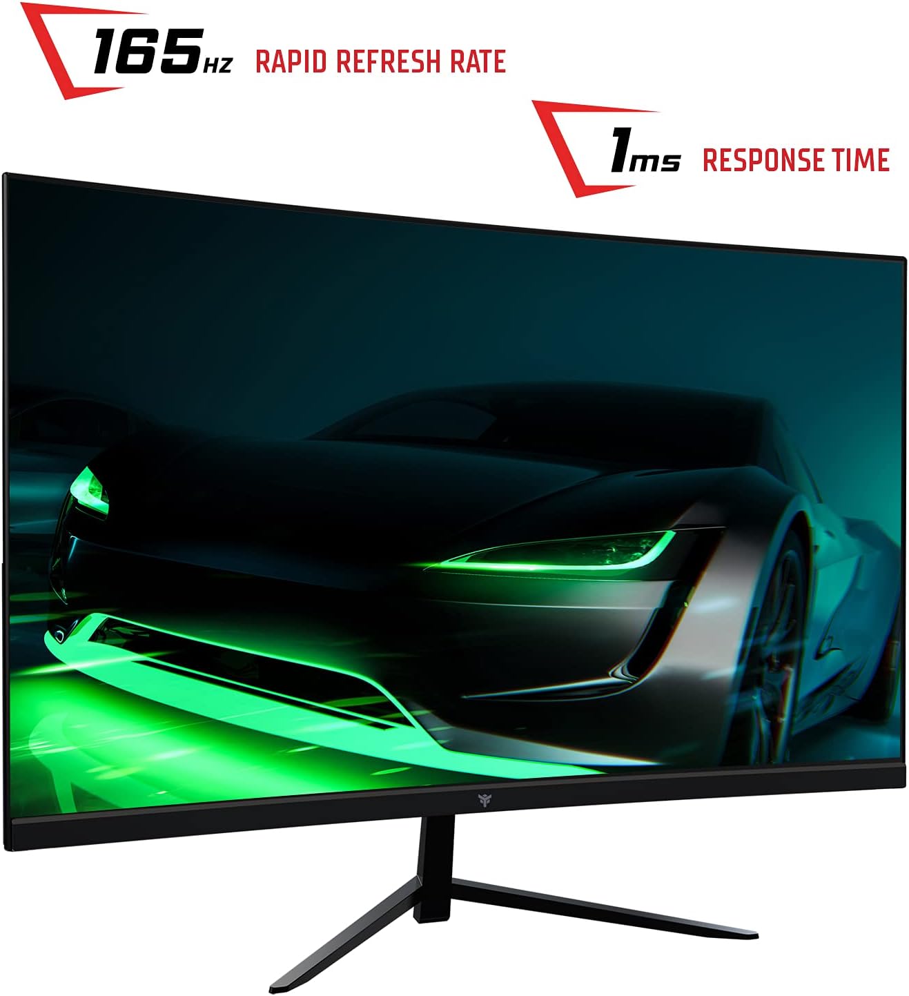 Itek Monitor GGF Gaming, Flat, 23.8 1920x1080 (Full HD), 16:9, HDR 10, VA, 165Hz, 1ms, FreeSync, G-Sync, HDMI, Display Port, Audio, Altoparlanti incorporati, Nero