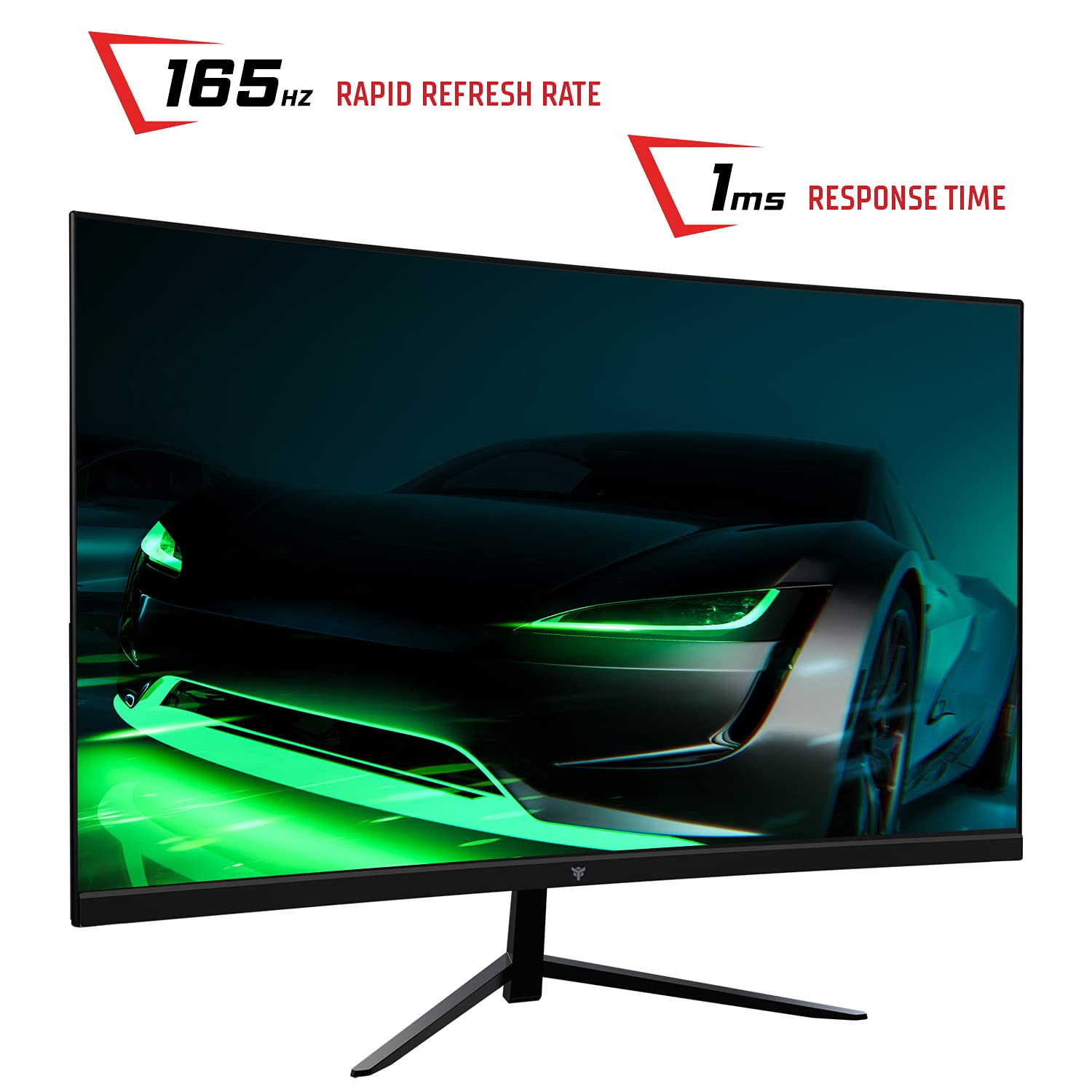 Itek Monitor GGF Gaming, Flat, 23.8" 1920x1080 (Full HD), 16:9, HDR 10, VA, 165Hz, 1ms, FreeSync, G-Sync, HDMI, Display Port, Audio, Altoparlanti incorporati, Nero