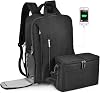 CADeN DSLR Camera Backpack Bag Waterproof Anti Theft with 15.6 inch Laptop Compartment, USB Charging Port, Tripod Holder, Rain Cover, Inner Case, Compatible for Sony Canon Nikon Olympus Black