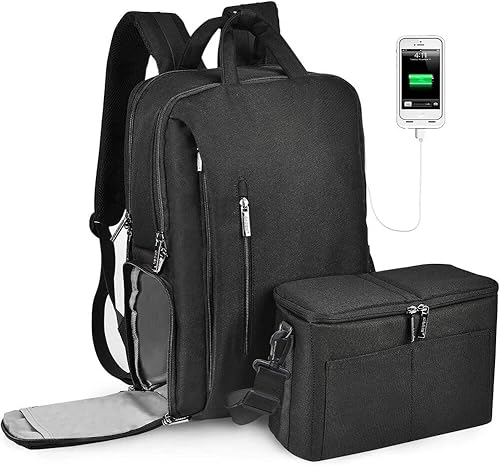 CADeN Mochila para cámara DSLR impermeable, antirrobo con compartimento para laptop de 15.6 pulgadas, puerto de carga USB, soporte para trípode,