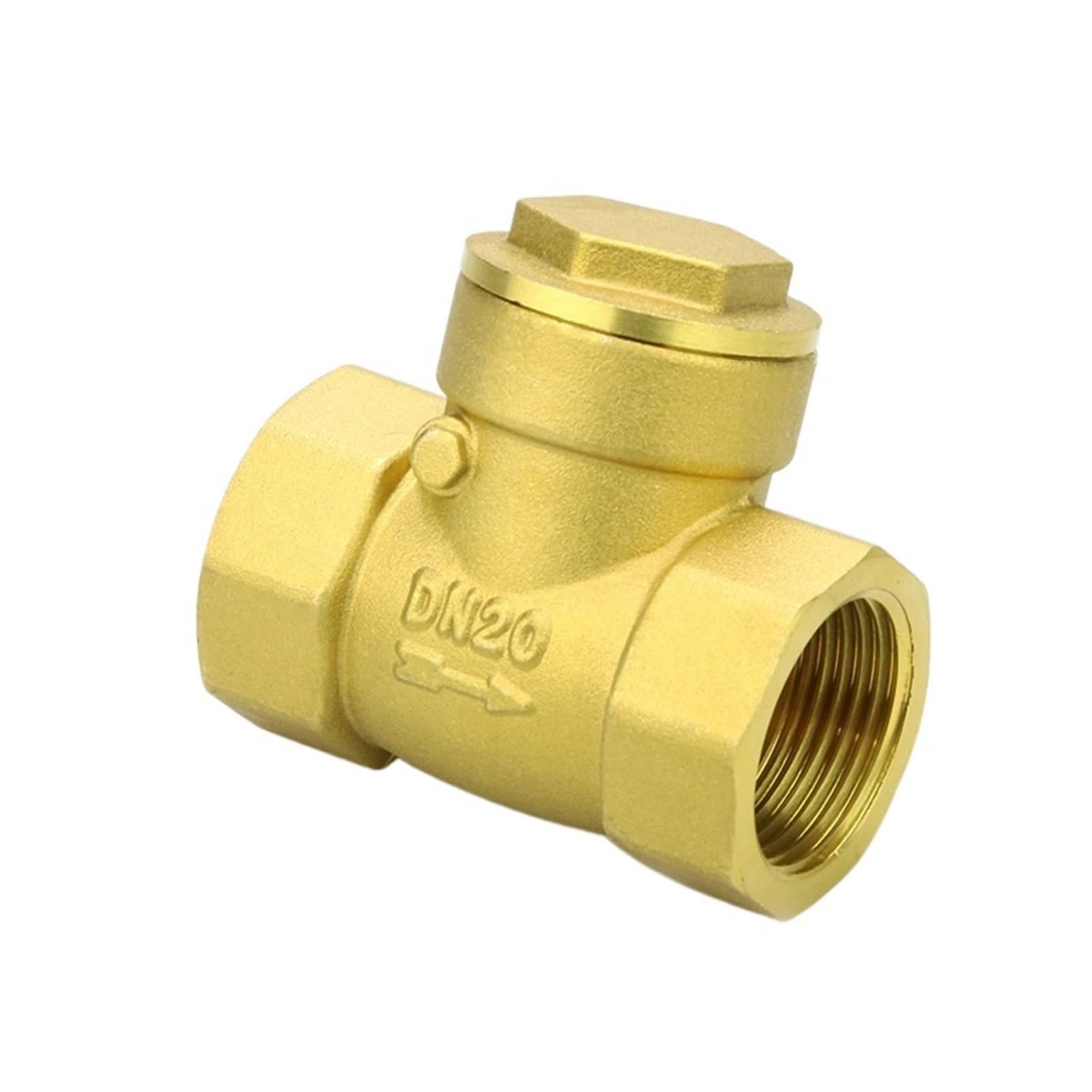 1PCS Orizzontale Filo di Ottone Bocca Valvola Non Ritorno In Filettatura Femmina Ritegno 1/2 "3/4" 1 "2"(1.25 Inch)