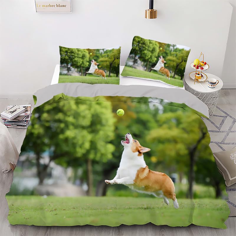 Parure de lit 220x240 adulte en microfibre 110g/㎡ de qualité