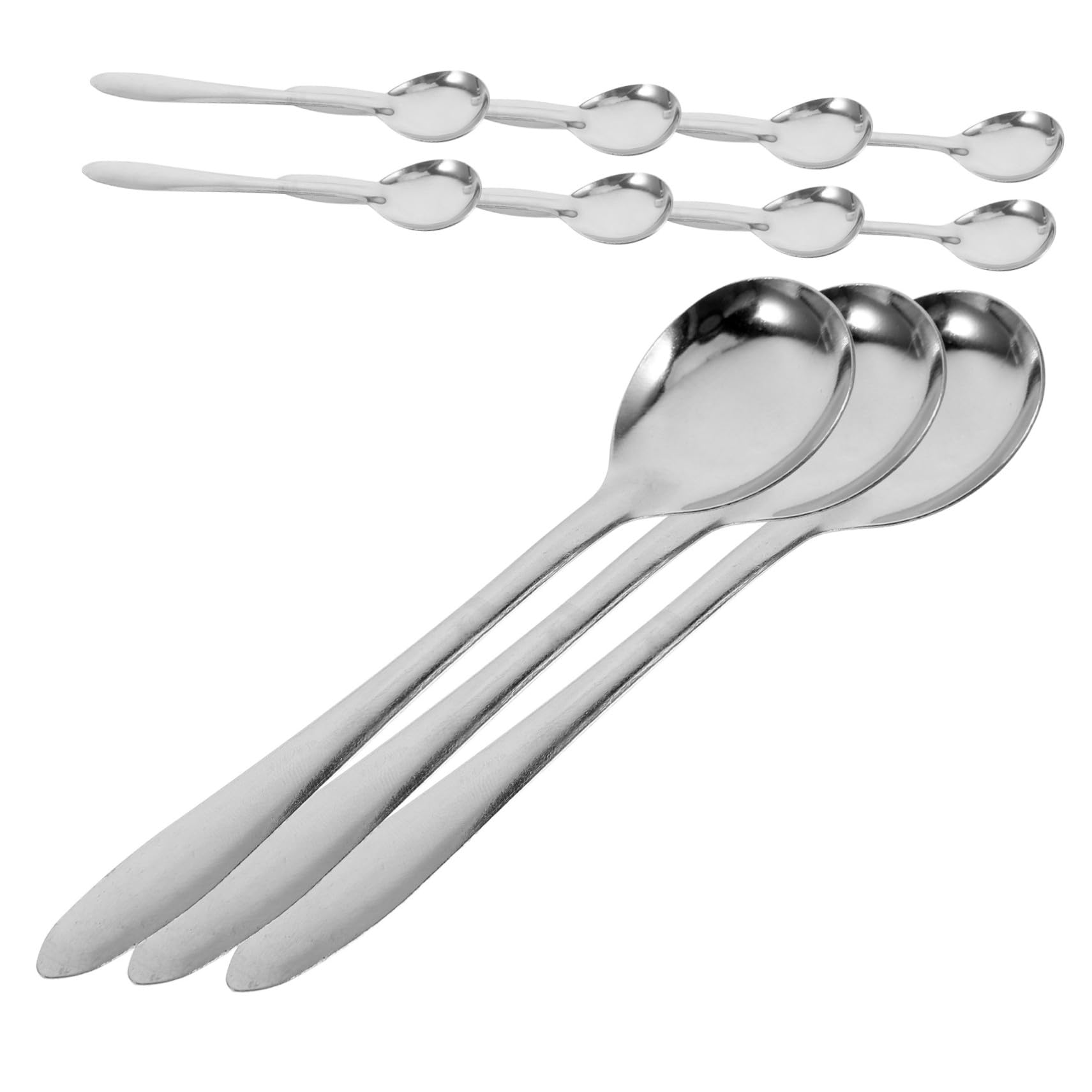 VALICLUD 100pezzi Cucchiaio in Acciaio Inox per Mescolare Cucchiaini da Caffè Espresso Cucchiaino Piccolo Portatile Mini Cucchiaini da Tavola per Uso Domestico e Professionale