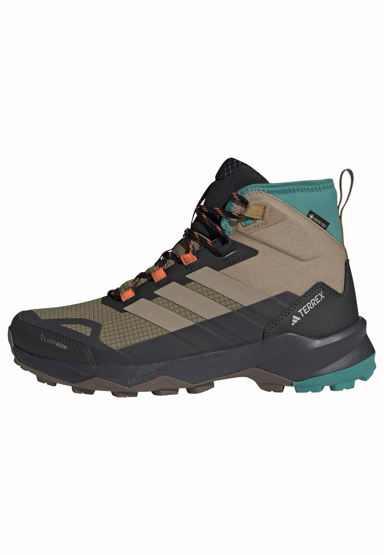 adidas Mens Terrex Skychaser Ax5 Mid Gore-Tex Climawarm+ Hiking Hiking Sneakers Shoes - Brown