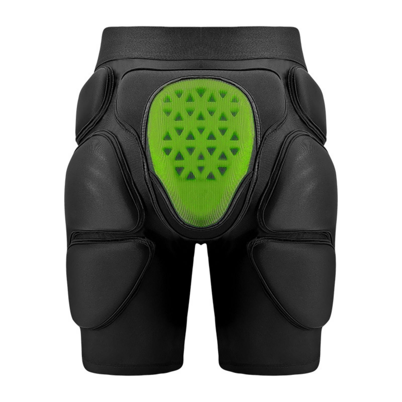 Harilla Protector de Cadera Adulto Pantalones Cortos Acolchados Guardia de Cadera Compresión Absorbente de Impactos Cinturilla Elástica Transpirable Adecuado , Negro-Modelo De Temperatura Normal , XL