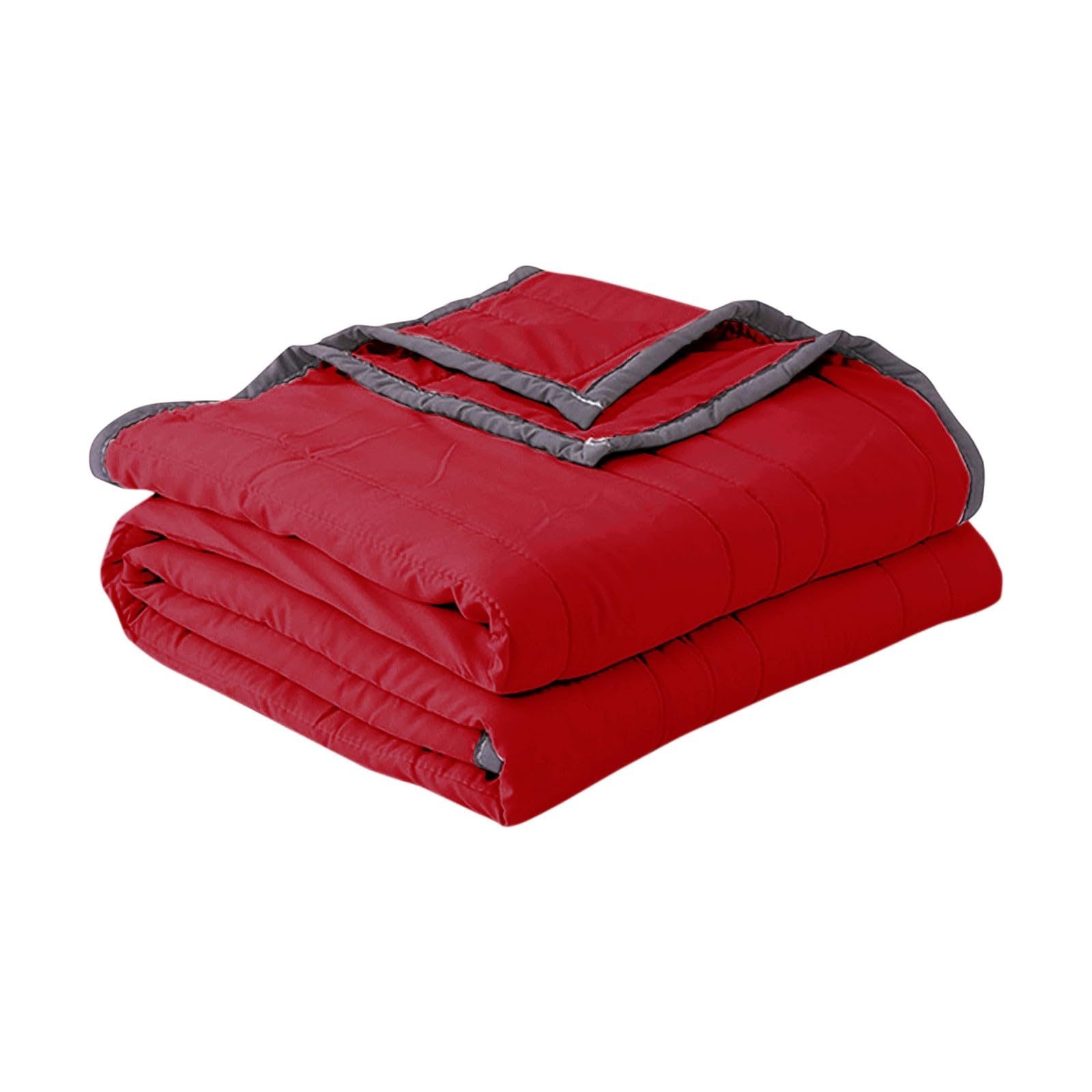 Summer Cooling Blanket for Night Sweats UK, Ice Cooling Blankets King Size Double Bed Adult Single Skin Friendly Plain Print Bed Blanket Cooler Quilt for Hot Sleepers Sweats All-Season Lightweight โ image 1