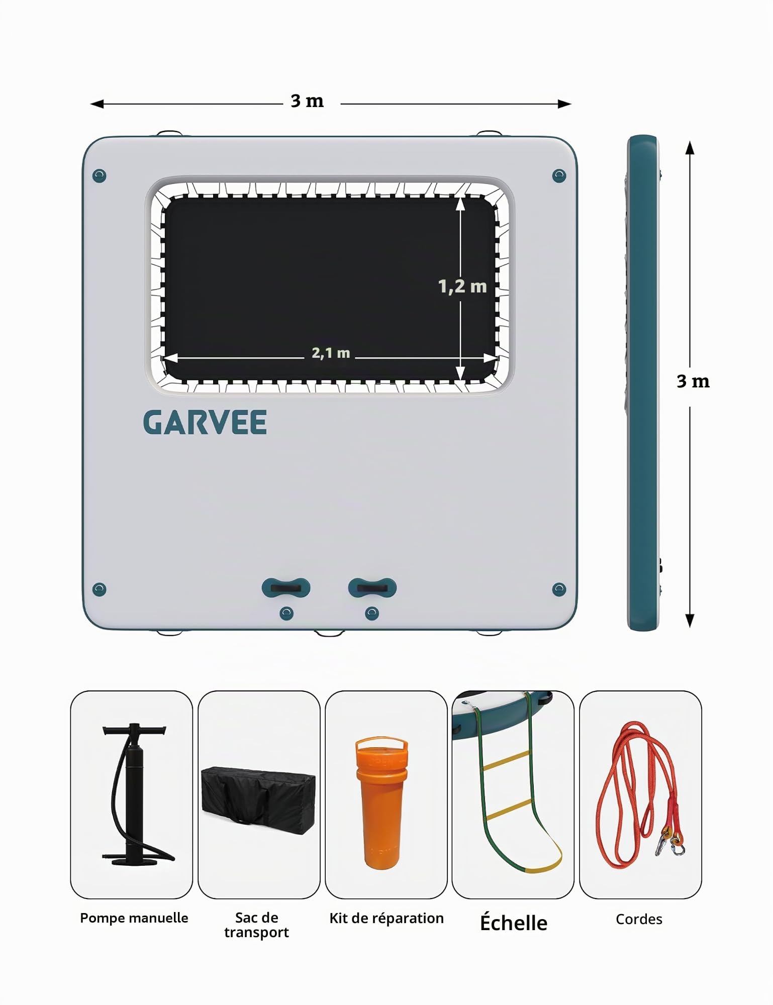 Garvee Garvee-pyq-inflatablerafts-524 Radeaux gonflables Mixte