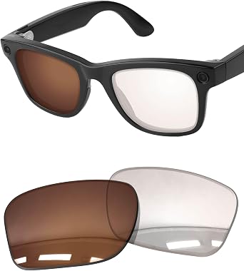 1.6MM Polarized Replacement Lenses for Ray-Ban Meta Wayfarer RW4006 / 4008 & Gen 2 RW4012 50mm & 53mm Smart Glasses