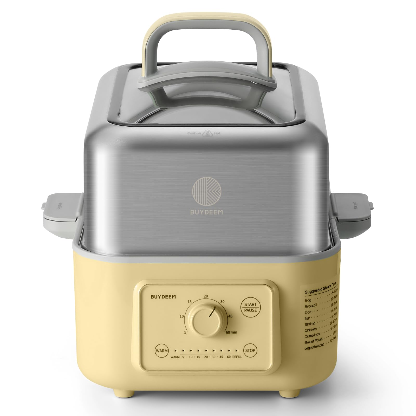 BUYDEEM G52 5.3Qt Electric Food Steamer for Cooking, Mellow Yellow