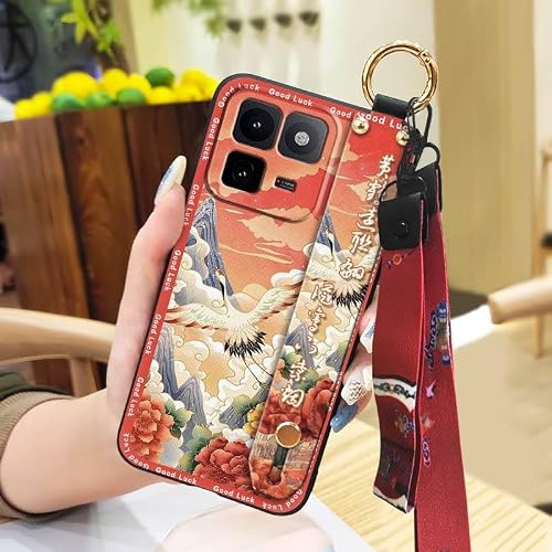 Phone Case Compatible with VIVO IQOO15T 5G, Anti-dust Elderly lady Shockproof For Mom Soft case Lanyard Durable Phone Holder Wri