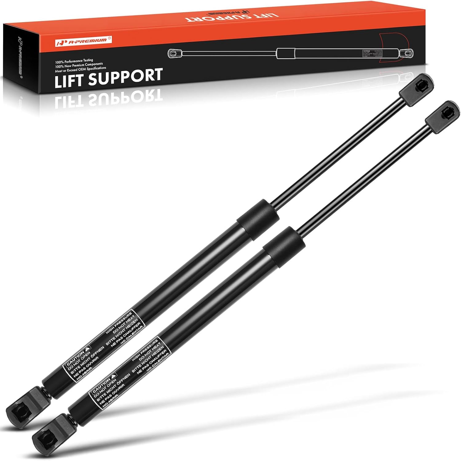 A-Premium Rear Window Glass Lift Supports Shock Struts Compatible with Nissan Quest Mercury Villager 1993-1998 2-PC Set