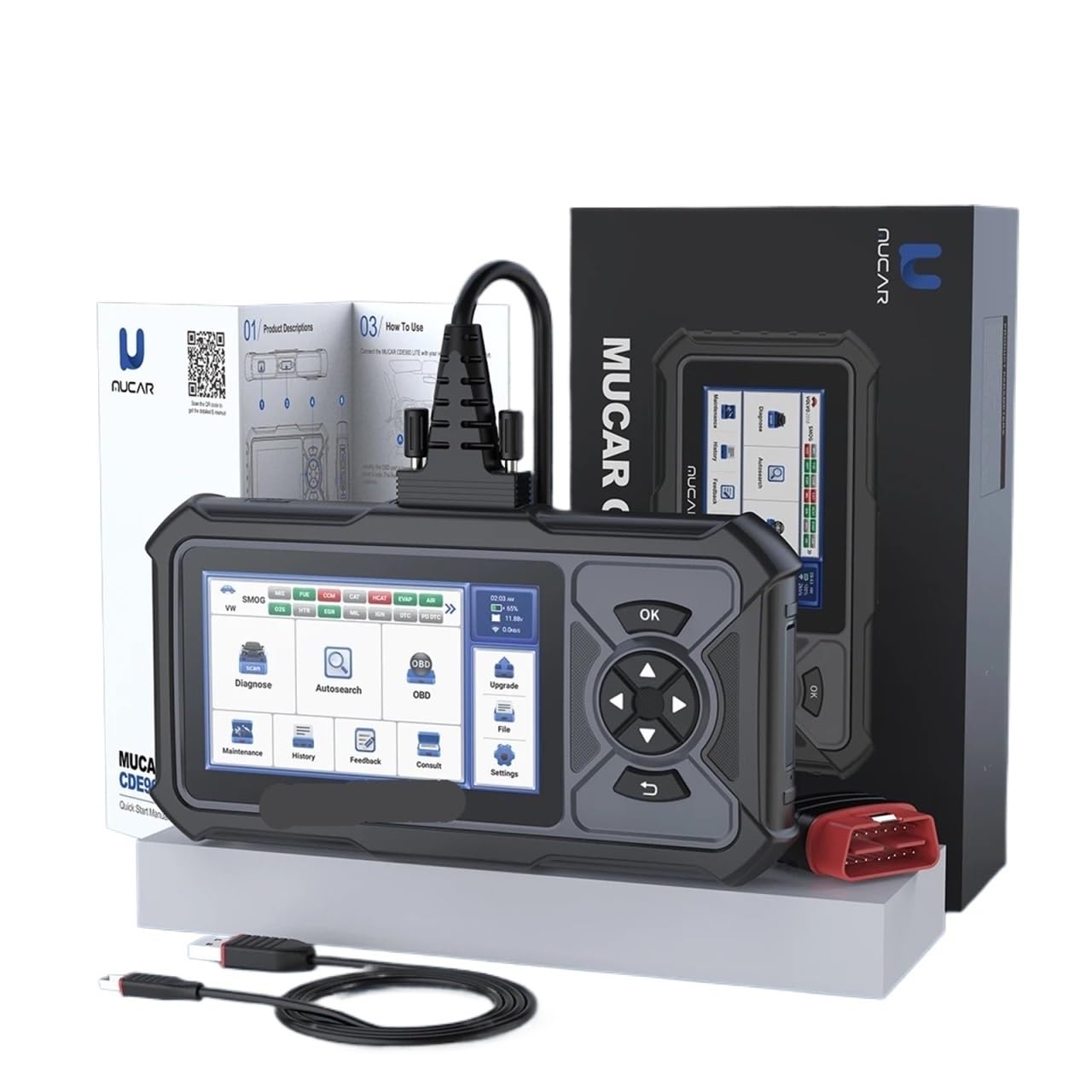 CDE900 LITE OBD2 Scanner Full Car Code Reader System Scan Tool 5 Reset EOBD Diagnostic