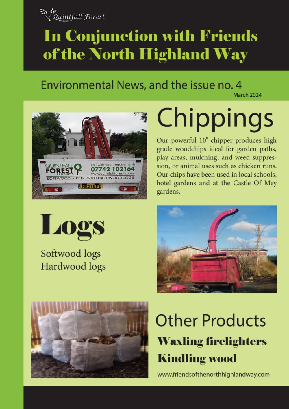 Environmental News: In conjunction with Friends of the North Highland Way (Environmental Matters)