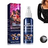 spray brillante para el cuerpo Spray de purpurina: Ponte brillante en un minuto. Despídete de los brillos que requieren imprimación/pegamento, este spray de purpurina se puede utilizar en el pelo, la piel o la ropa, la mejor purpurina para añadir brillo y un extra de glamour a tu estilo.