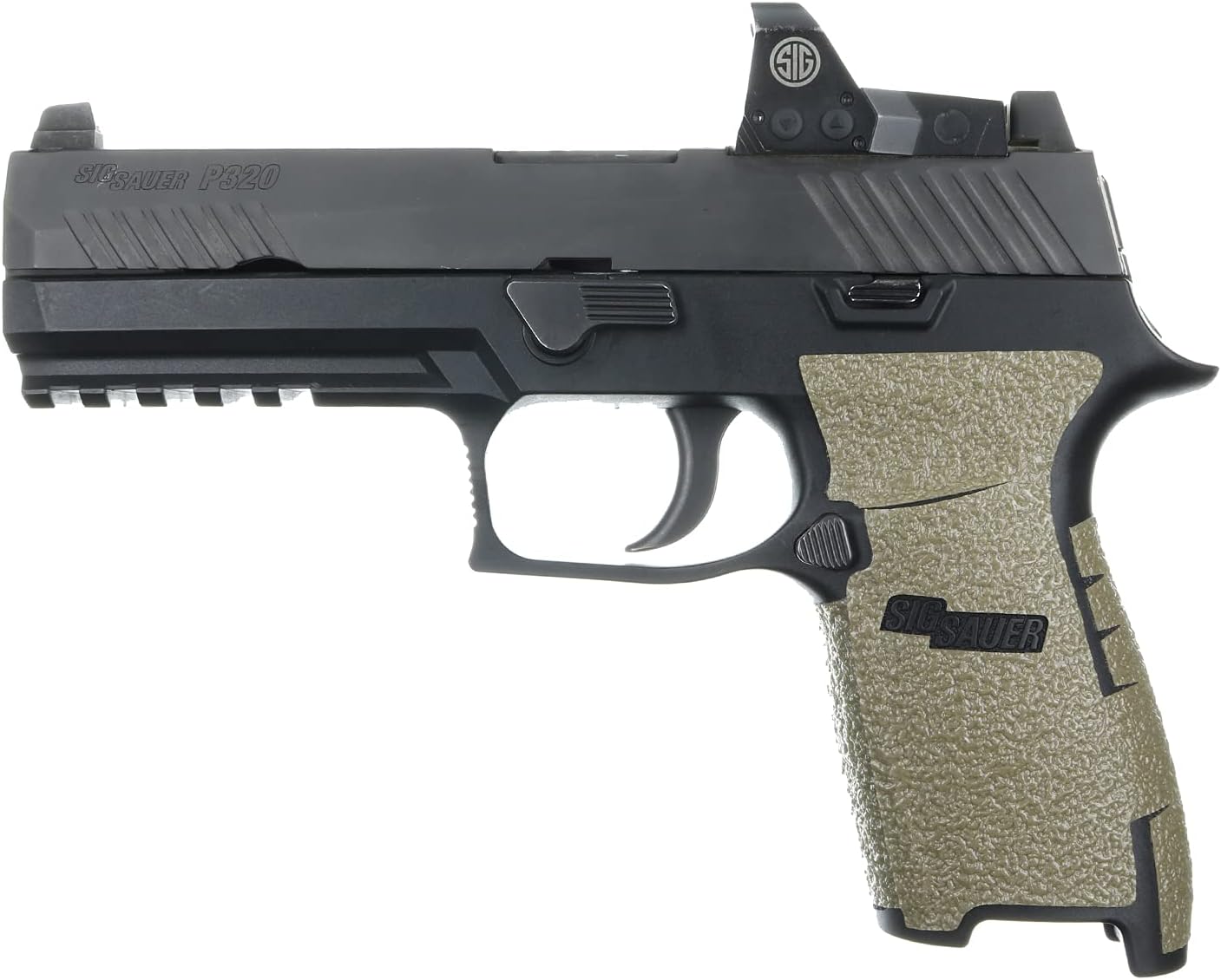 TALON Grips Adhesive Grip - Compatible with Sig Sauer P250, P320, M17 & M18 9mm/.357/.40/.45 Full Size (Large Module) - Made in The USA