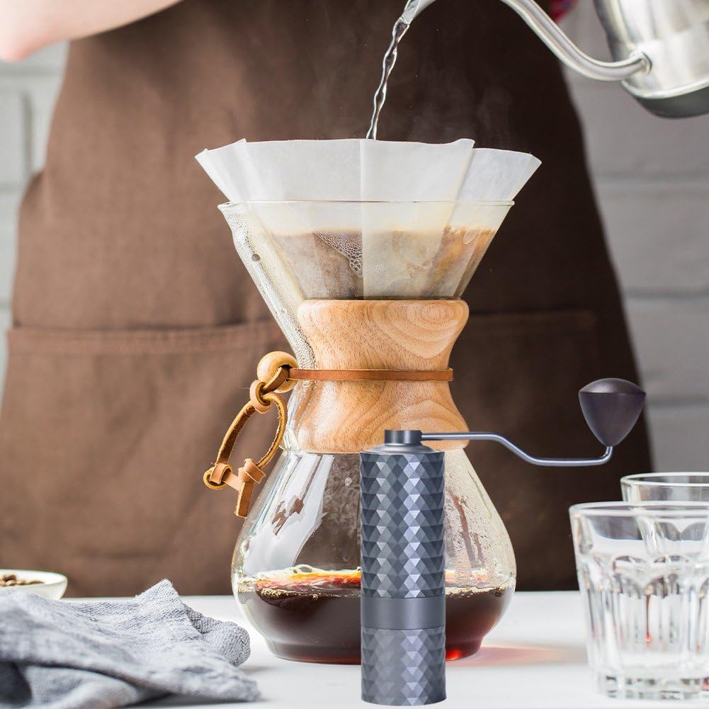 Molinillo De Café Manual, Molinillo De Café Manual, Molinillo De Café En Grano De Rebaba Portátil, Rebaba Manual Ajustable De Acero Inoxidable, Máquina De Café con Manivela